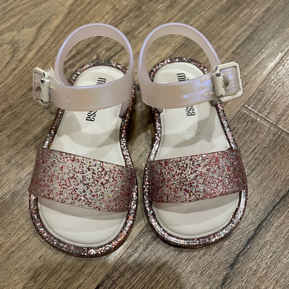 Mini Melissa Mar Sparkly Sandals